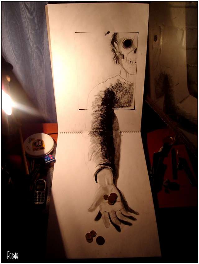 640x850 incredible and scary pencil drawings fabrica de zambete - Scary Drawings