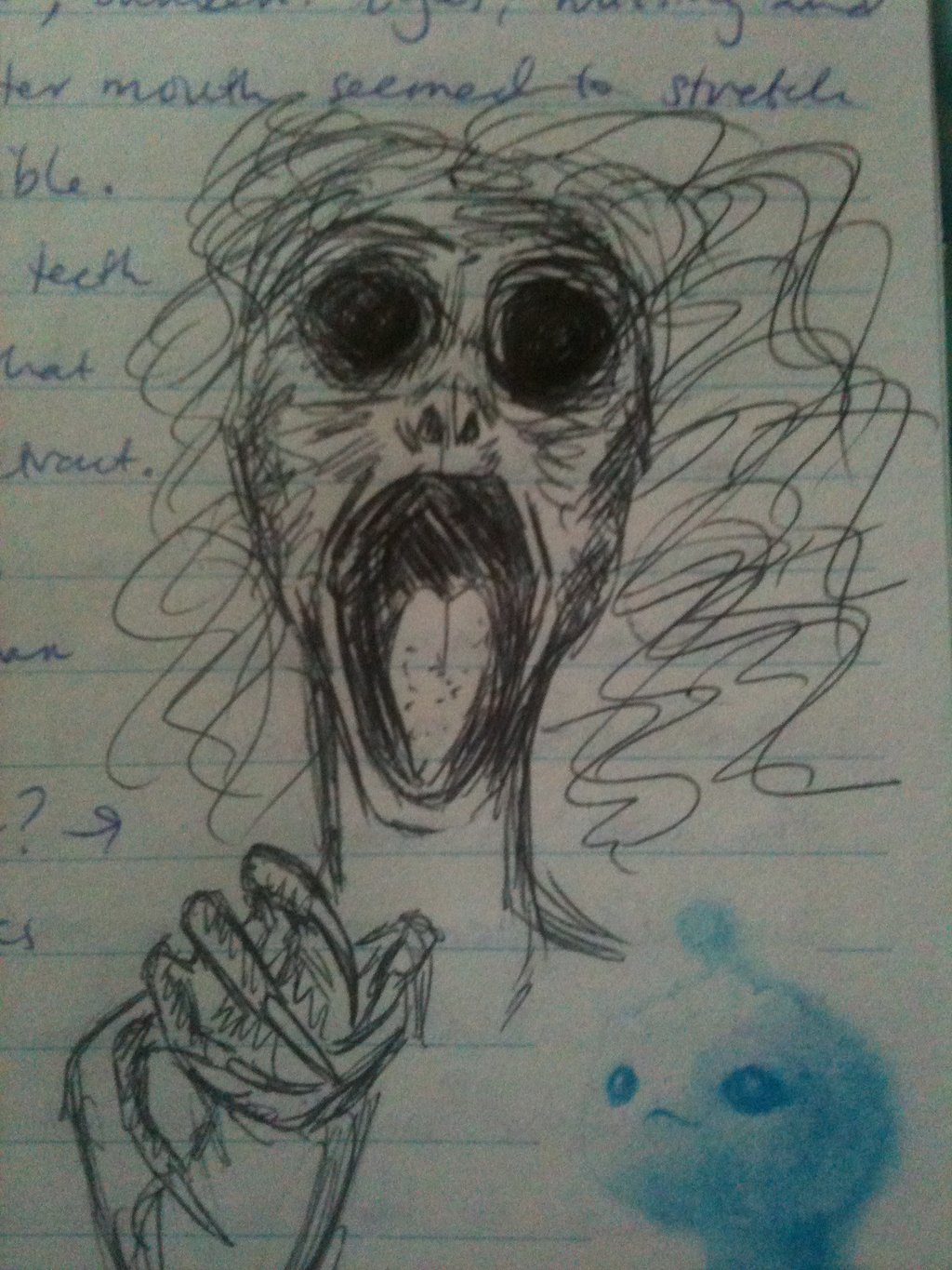 1024x1365 Creepy Drawings Easy - Scary Drawings