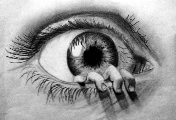 Scary Eyes Drawing at PaintingValley.com | Explore collection of Scary