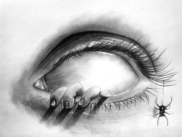 Scary Eyes Drawing at PaintingValley.com | Explore collection of Scary