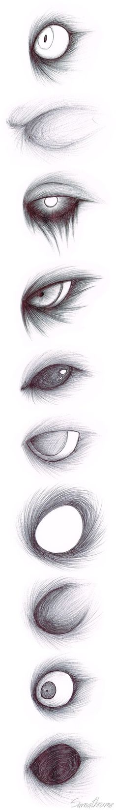 Scary Eyes Drawing at PaintingValley.com | Explore collection of Scary