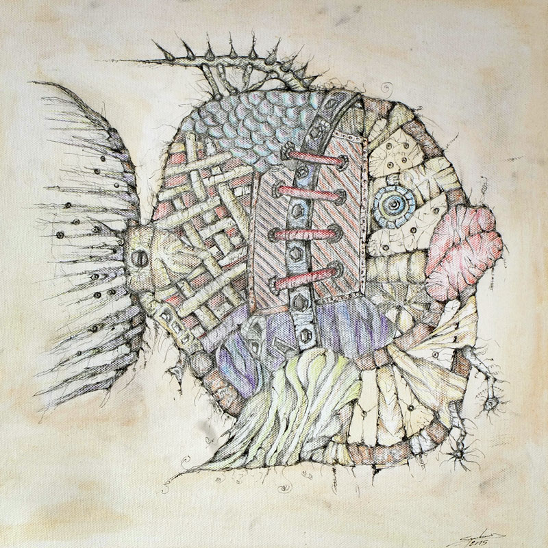 800x800 Scary Fish - Scary Fish Drawing