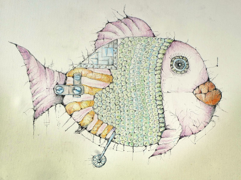 800x600 Scary Fish - Scary Fish Drawing