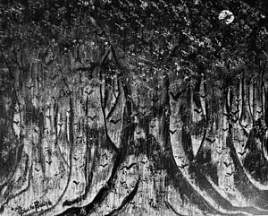 300x241 Ghost Forest Drawings Fine Art America - Scary Forest Drawing