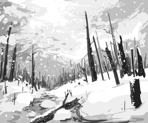 300x250 Scary Forest - Scary Forest Drawing