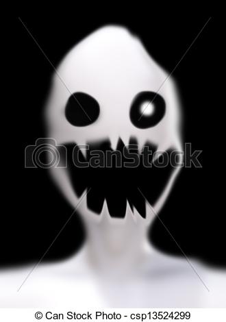 330x470 Ghost Face Scary Looking Ghost Face For Halloween - Scary Ghost Drawing