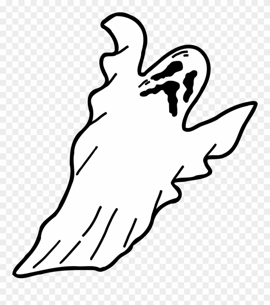 880x994 Scary Ghost For Halloween - Scary Ghost Drawing
