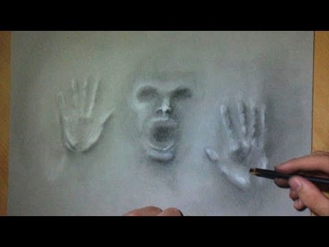 480x360 Scary Illusion Drawing Bouh! - Scary Ghost Drawing
