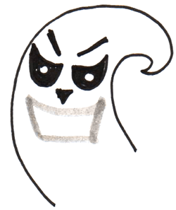 250x297 Step - Scary Ghost Drawing