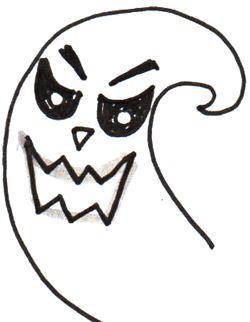 250x322 Step - Scary Ghost Drawing