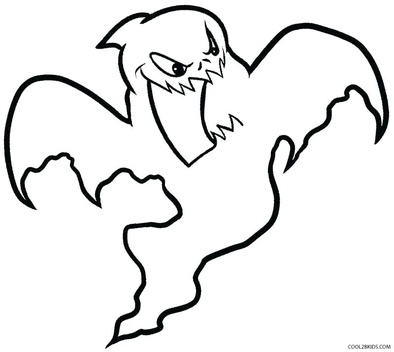 800x714 Coloring Scary Ghost Coloring Pages - Scary Ghost Drawing