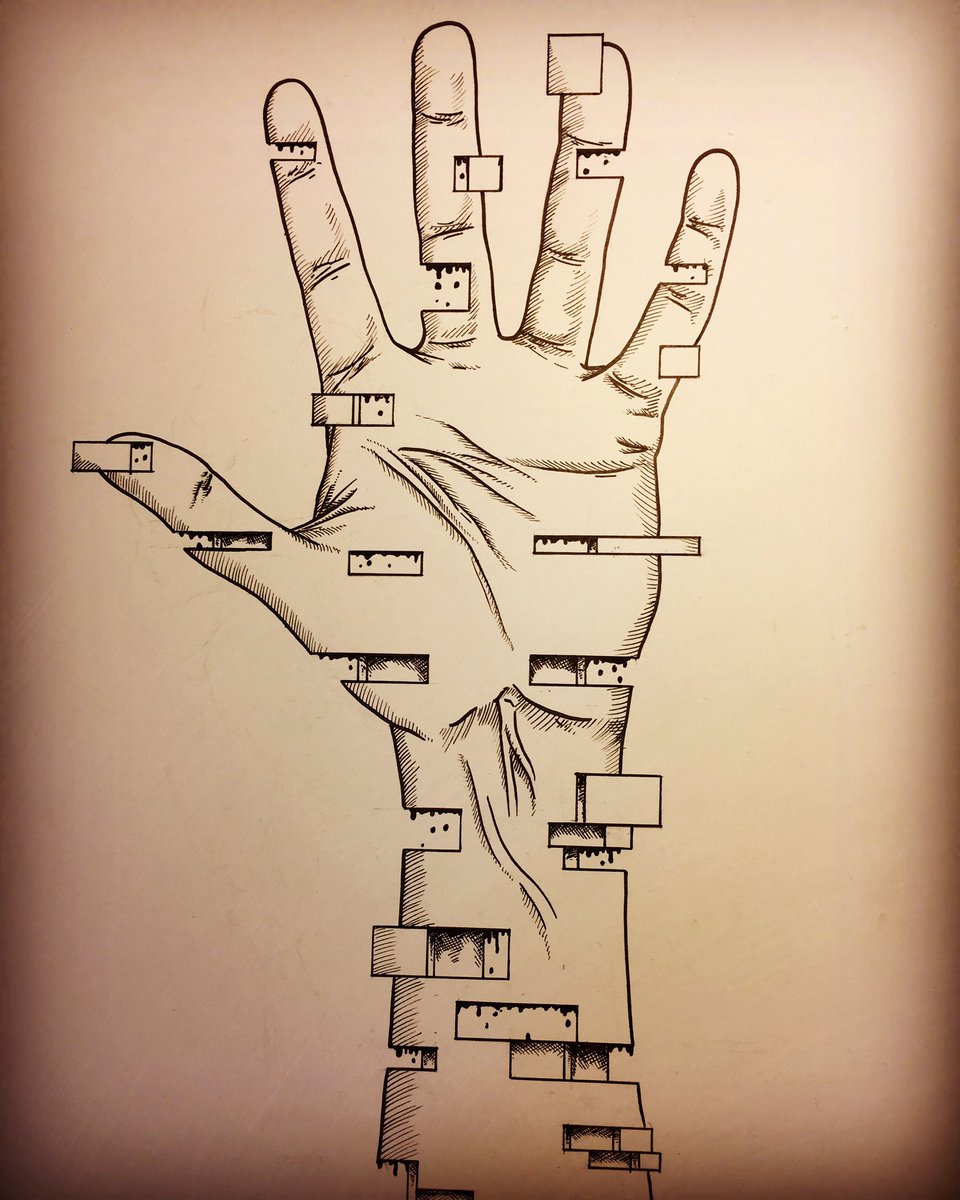 960x1200 jake tacito on twitter crazy hand! - Scary Hand Drawing