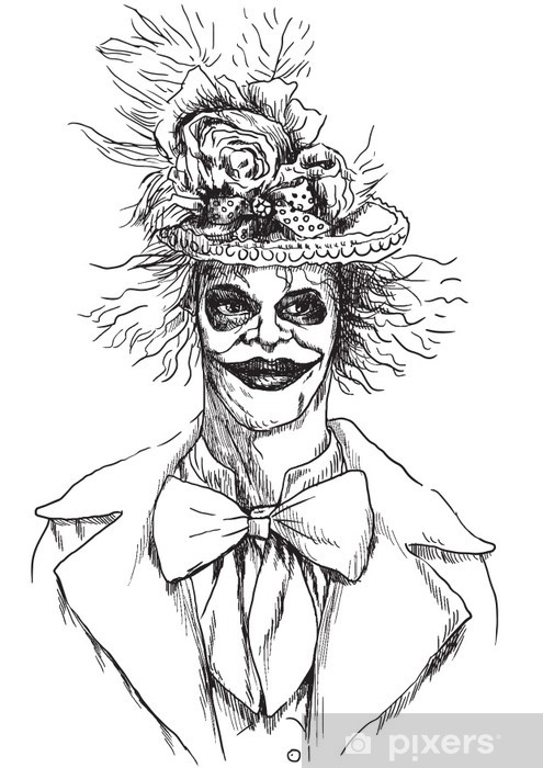 495x700 portrait of an undead - Scary Hand Drawing