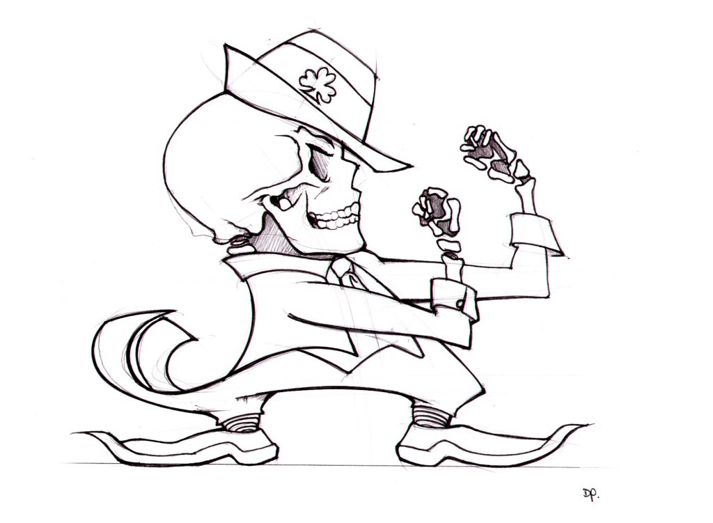 1024x751 Leprechaun Sketch And Tattoo Designs Tattoo Ideas - Scary Leprechaun Drawing