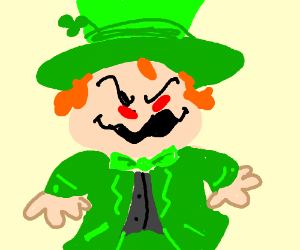 300x250 Scary Leprechaun Drawing - Scary Leprechaun Drawing