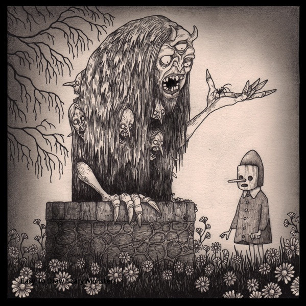 Scary Lion Drawing at PaintingValley.com | Explore collection of Scary ...