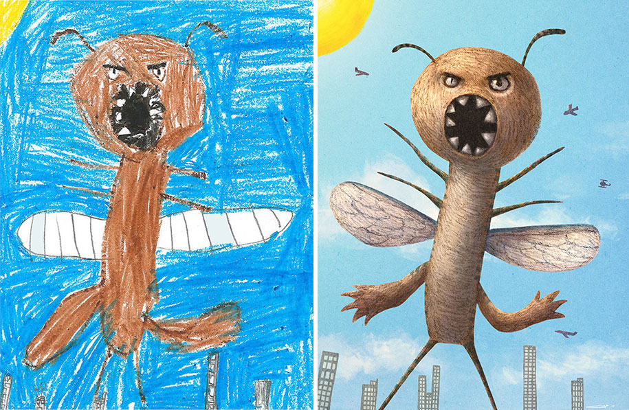 Scary Monster Drawings