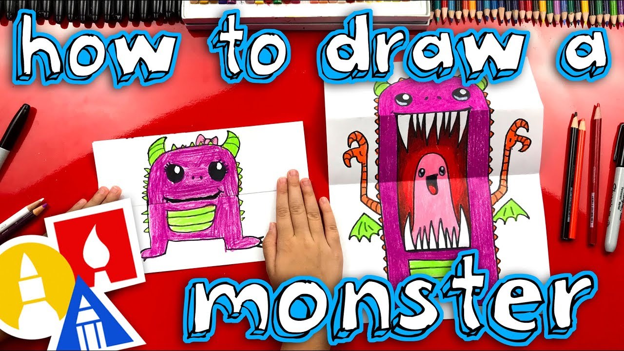 1280x720 How To Draw A Scary Cute Monster - Scary Monster Drawings