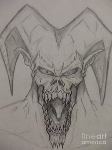 225x300 My Inner Self Drawing - Scary Monster Drawings