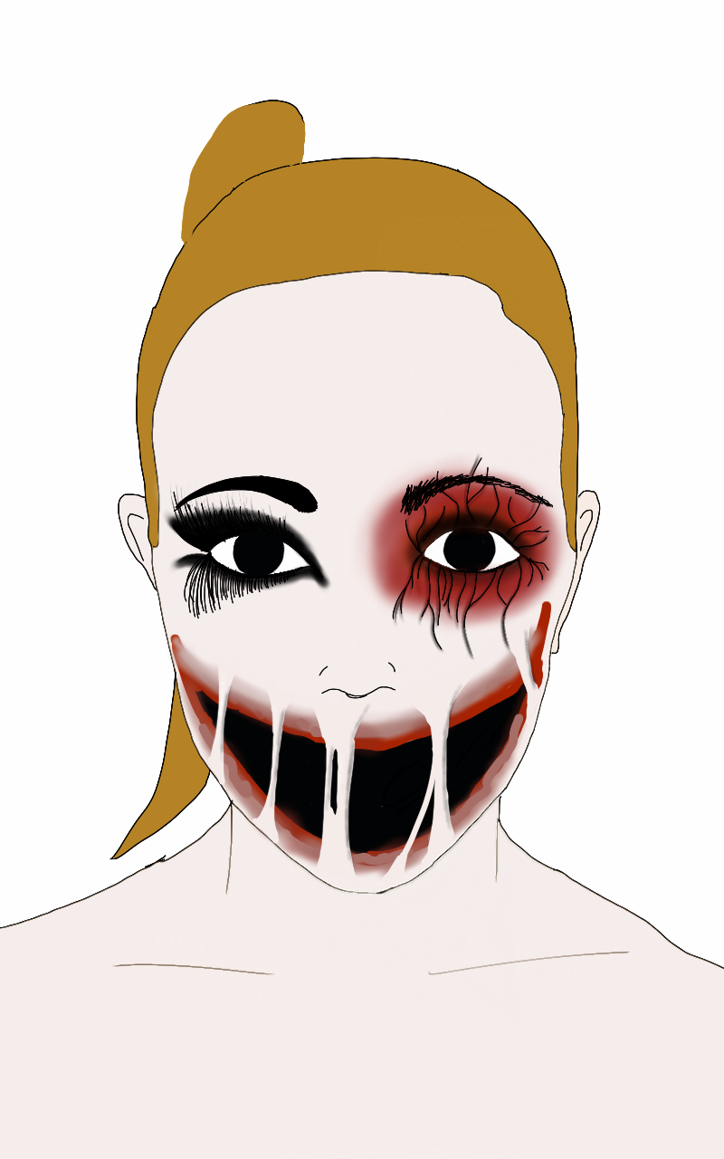 800x1280 can someone help me achieve this look for halloween i'm having - Scary Mouth Drawing