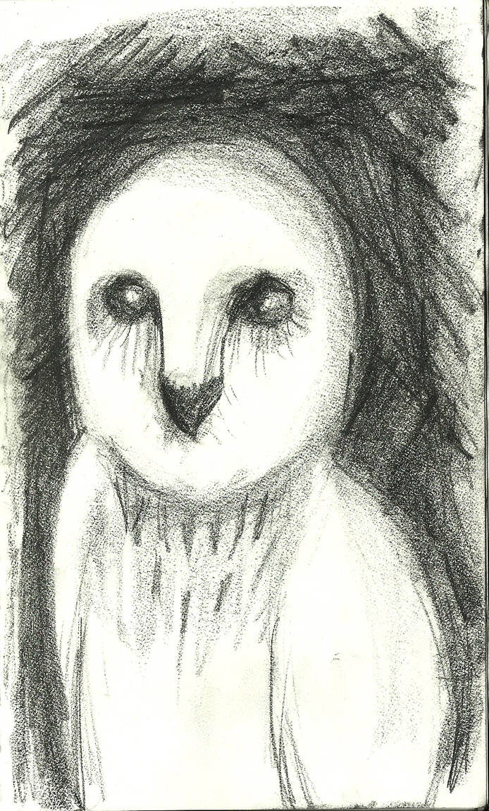 694x1151 Scary Owl - Scary Owl Drawing