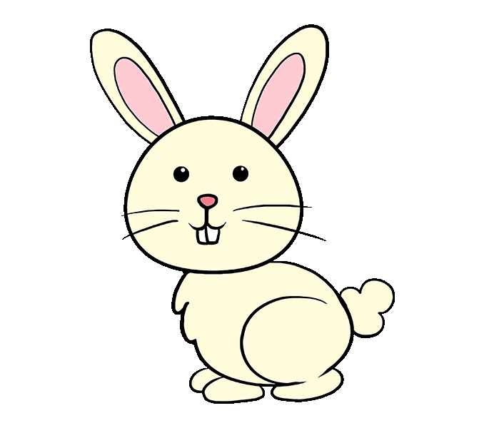 678x600 How To Draw A Bunny Really Easy Drawing Tutorial Easy Drawing - Scary Rabbit Drawing