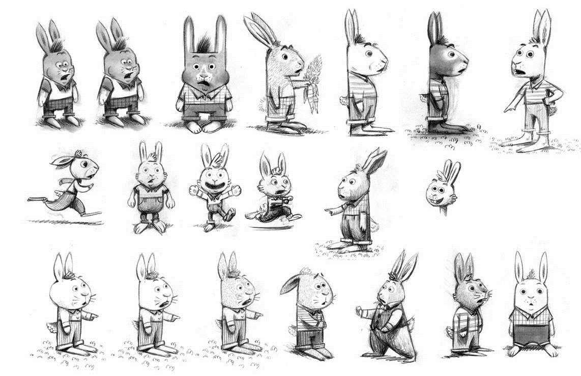 1142x739 Rabbit Drawing Creepy For Free Download - Scary Rabbit Drawing