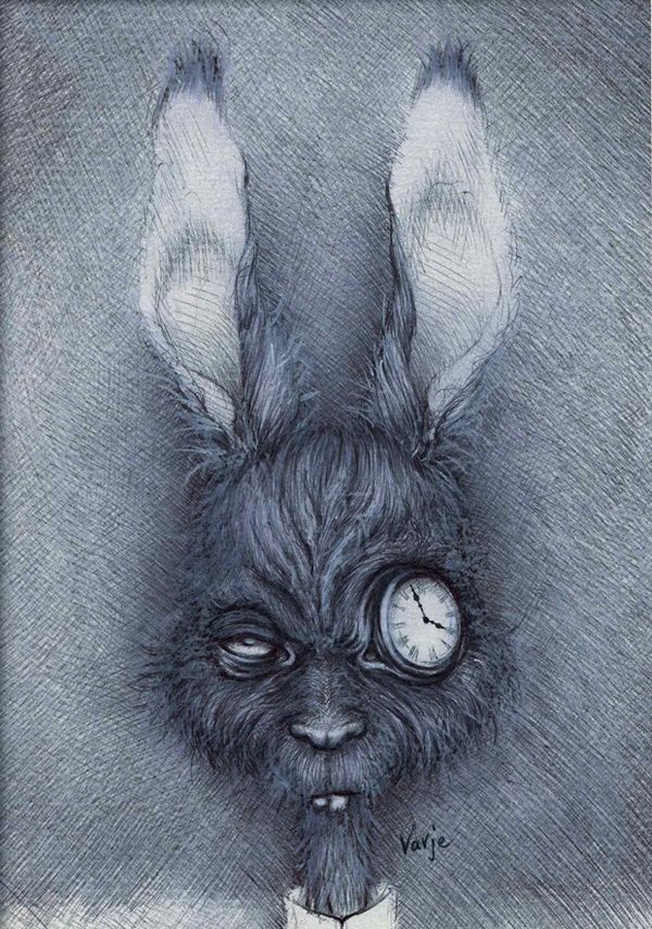 Scary Rabbit Drawing at PaintingValley.com | Explore collection of