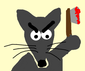 300x250 Scary Rat Drawing - Scary Rat Drawing