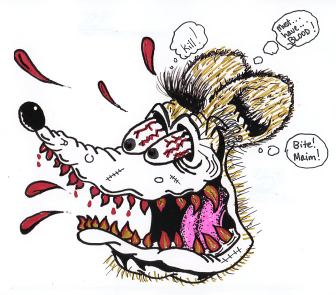 672x590 About A Bubble Off Yuck, A Rat! - Scary Rat Drawing