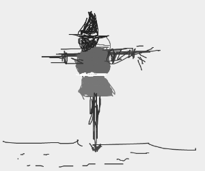 300x250 Scary Scarecrow Drawing - Scary Scarecrow Drawing