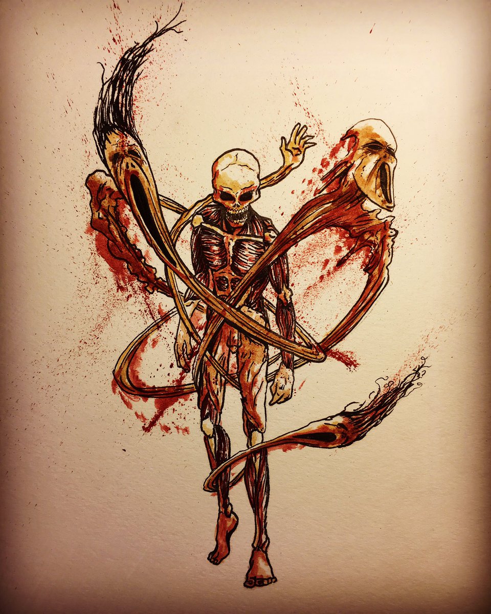 960x1200 Jake Tacito On Twitter Weirdo - Scary Skeleton Drawing