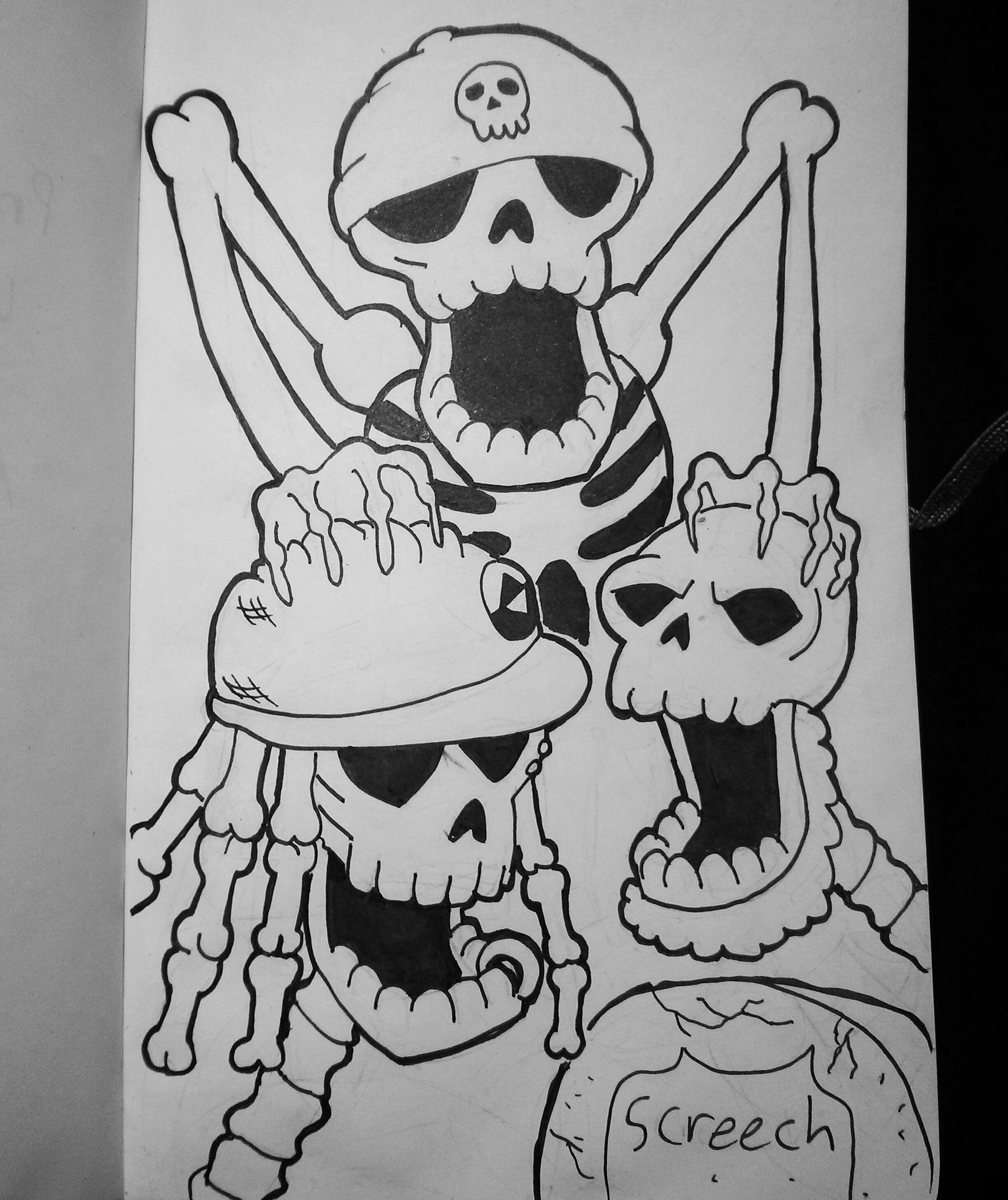 2448x2914 silly symphony spooky scary skeleton warrior scrublords - Scary Skeleton Drawing