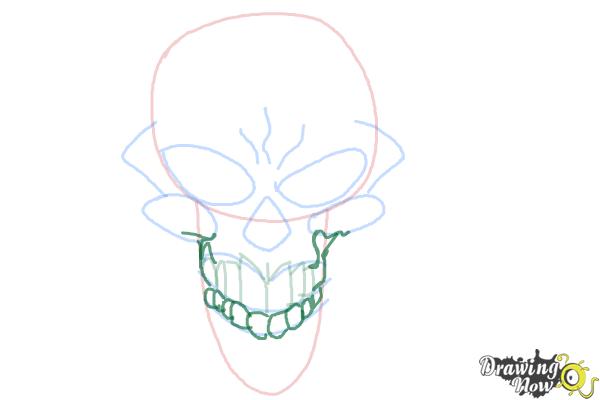 600x400 How To Draw A Scary Skull - Scary Skull Drawing