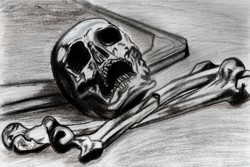 1024x686 Skull Picture - Scary Skull Drawing