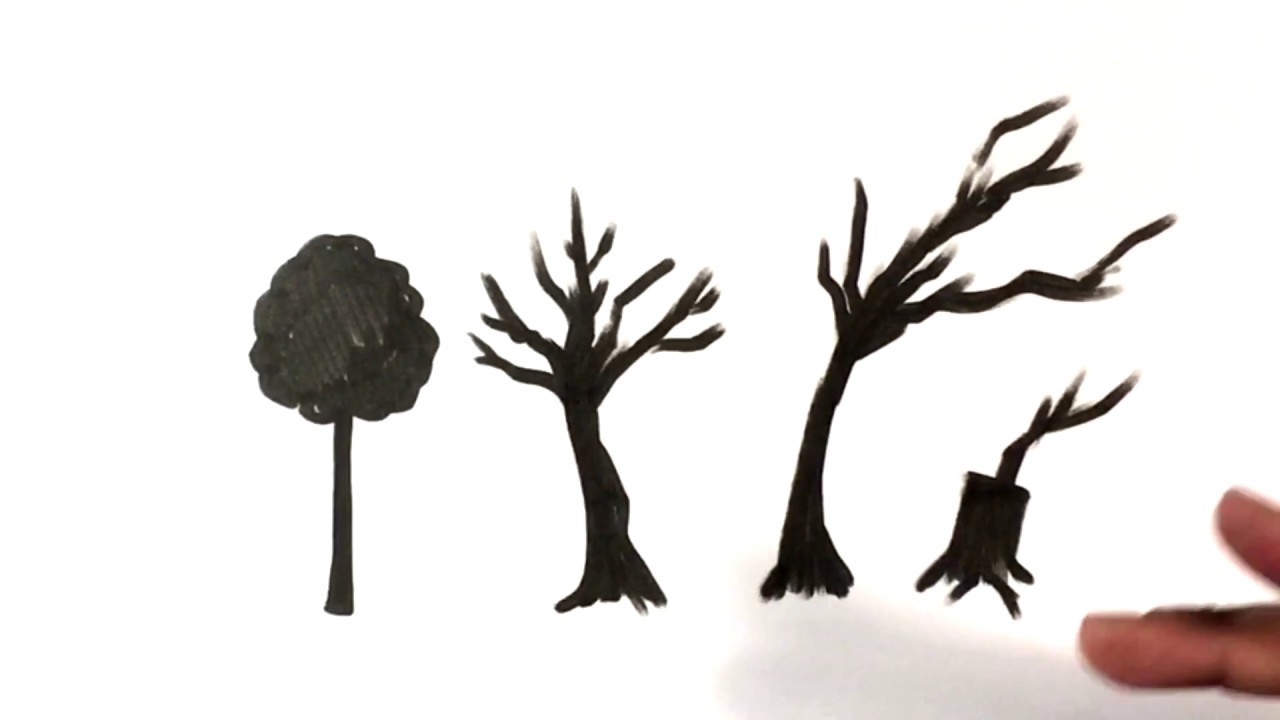 1280x720 Tips On Drawing A Scary Tree - Scary Tree Drawing