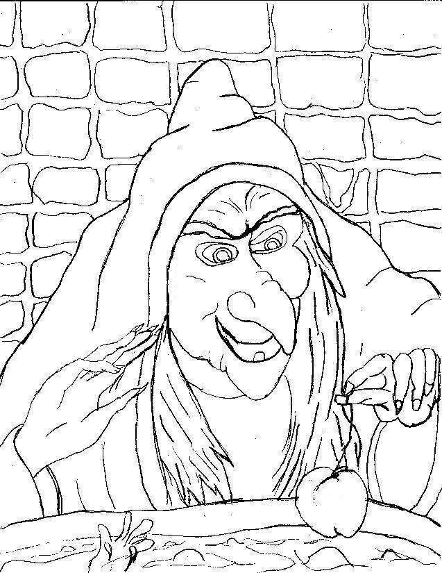 637x825 scary halloween witch coloring pages halloween arts - Scary Witch Drawing
