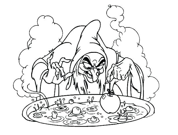 616x468 scary witch coloring pages cute halloween to print s downl - Scary Witch Drawing