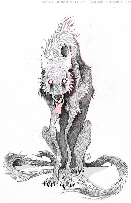 Scary Wolf Drawing At PaintingValleycom Explore Collection Of.