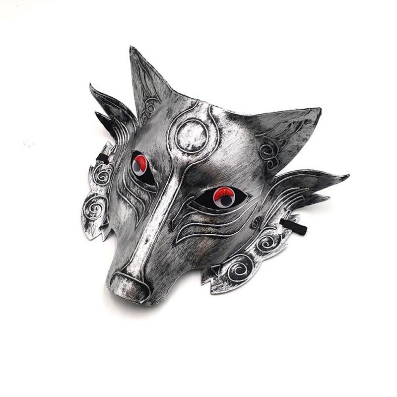 800x800 scary gray wolf head masks realistic halloween adult latex mask - Scary Wolf Drawing