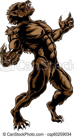 257x470 scary werewolf monster scary werewolf wolf man horror monster - Scary Wolf Drawing