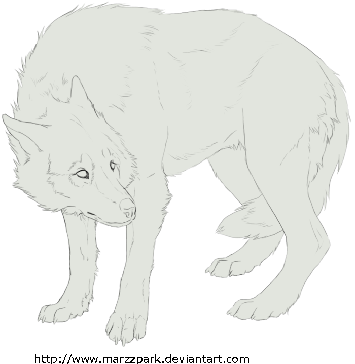 700x719 Collection Of Free Wolf Drawing Creepy Download On Ui Ex - Scary Wolf Drawing