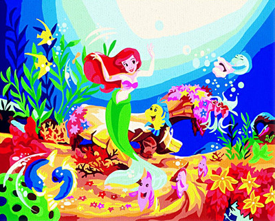 400x321 diy digital painting coloured drawing or pattern bag mail special - Scenery Cartoon Drawing