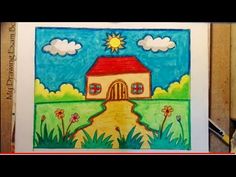 236x177 Beautiful And Easy Scenery For Kids - Scenery Drawing For Kids