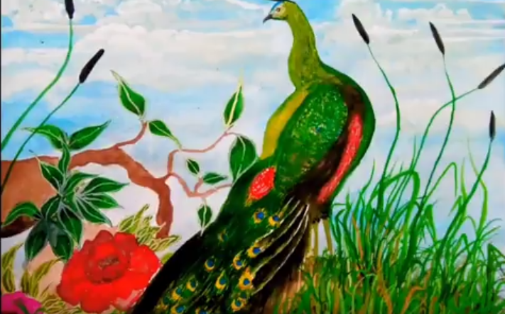 711x443 How To Draw Scenery Of Island With Water Colour Step - Scenery Images For Drawing