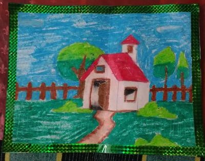 400x315 My Drawing Scenery - Scenery Images For Drawing