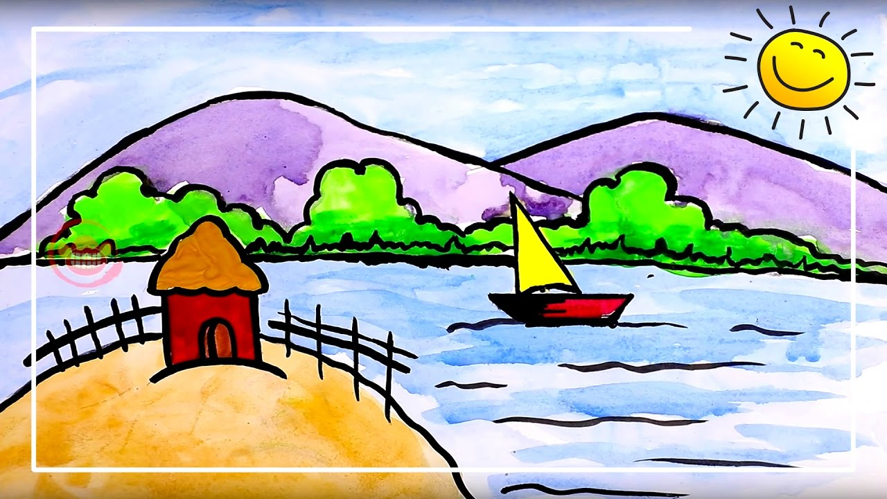 1280x720 Drawing Sketch Painting - Scenery Pictures For Drawing