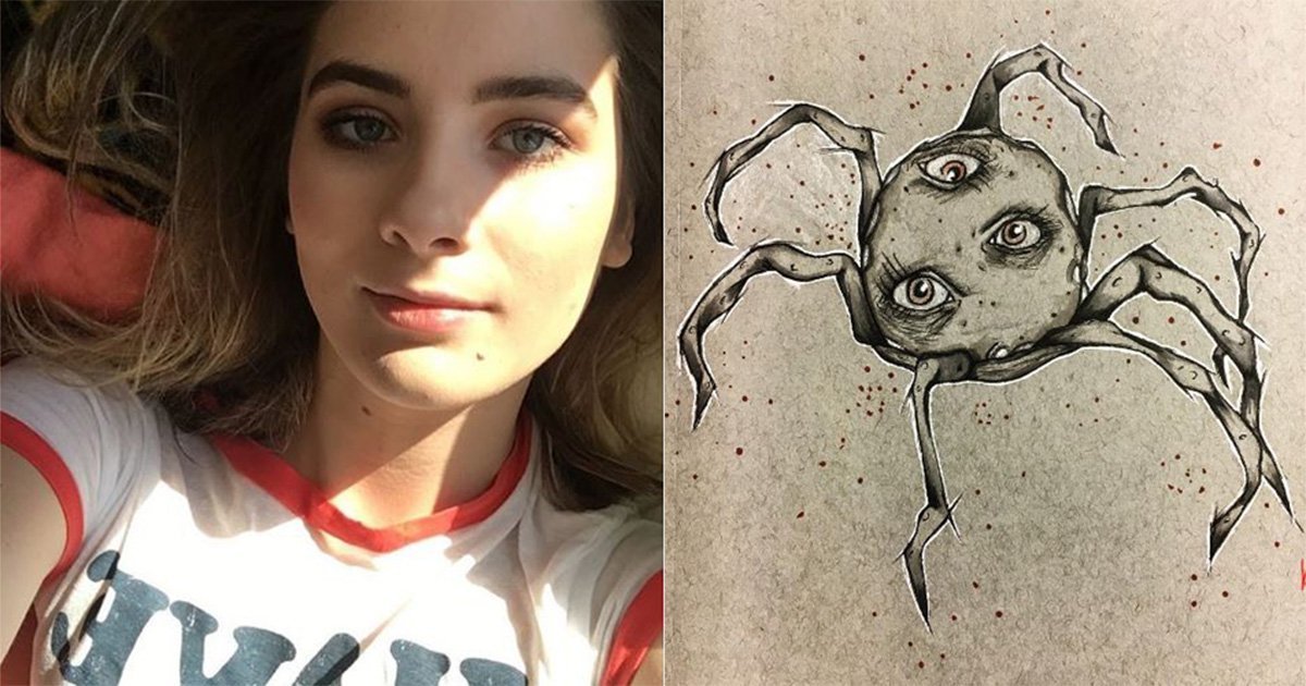 1200x630 Teen Depicts Living With Schizophrenia Through Truly Haunting - Schizophrenia Drawings