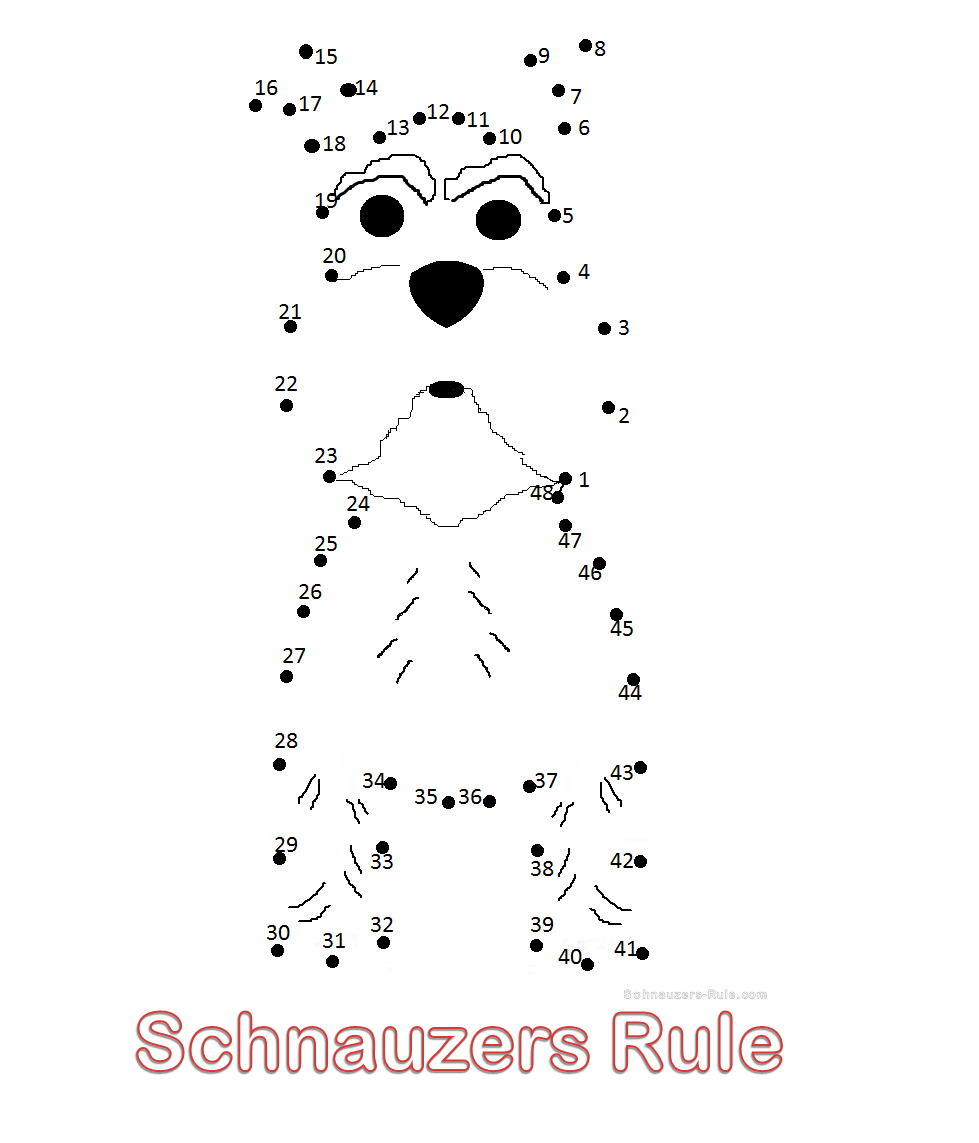 979x1143 free online games for schnauzer lovers - Schnauzer Line Drawing