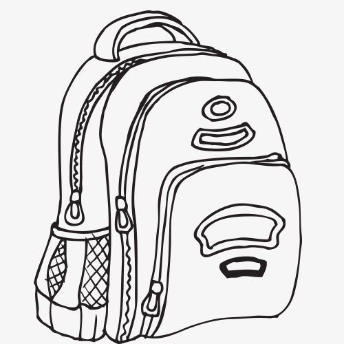 School Bag Drawing at PaintingValley.com | Explore collection of School ...